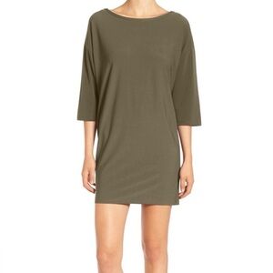 Leith Olive Green Mini Dress